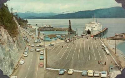 BC Ferries Queen Of Prince Rupert Docked At Kelsey Bay Circa 1970s